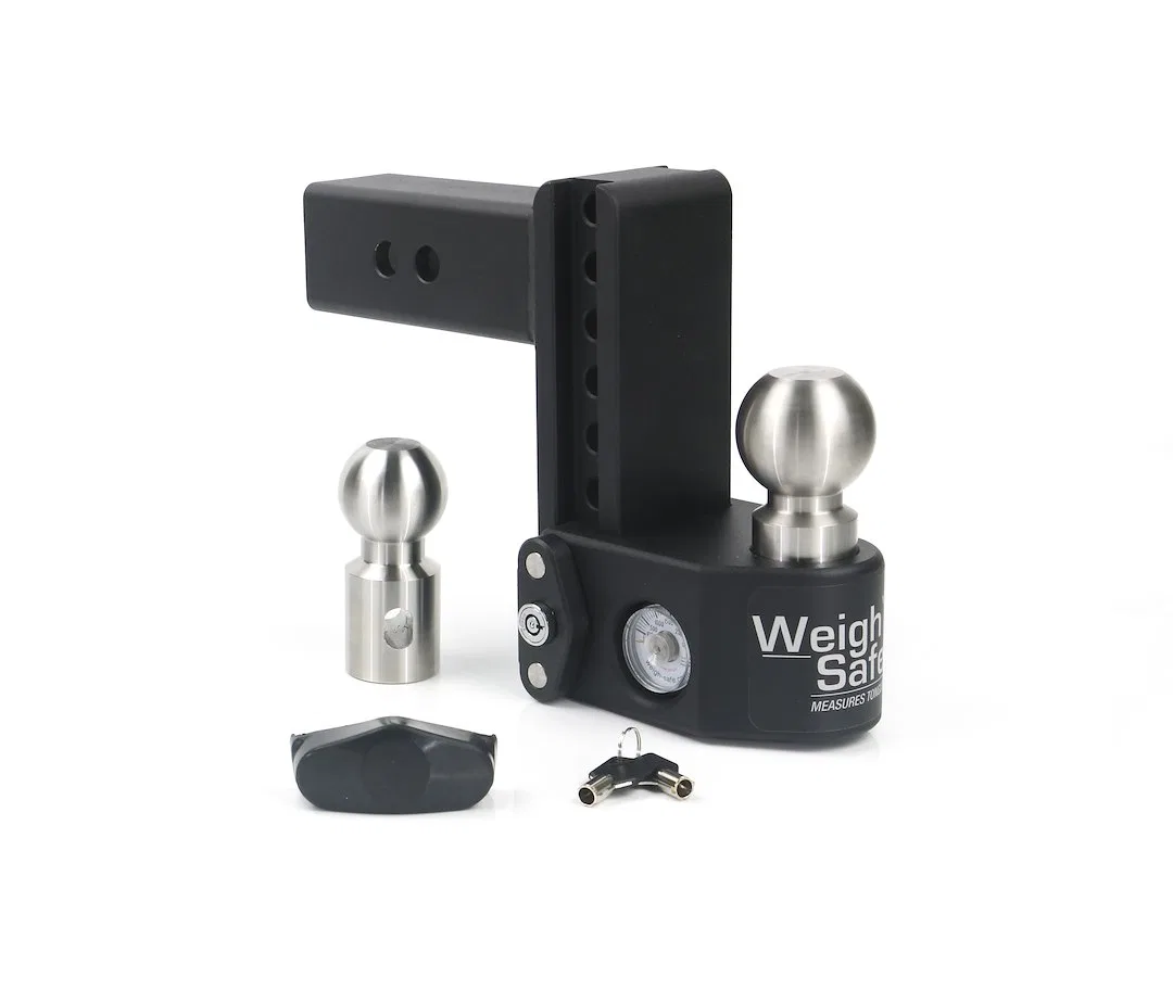 SWS6-2.5 – WEIGH SAFE Trailer Hitch Ball Mount, Fits 2-1/2 Inch Receiver 18500 Gross Trailer Weight Adjustable Stowab...